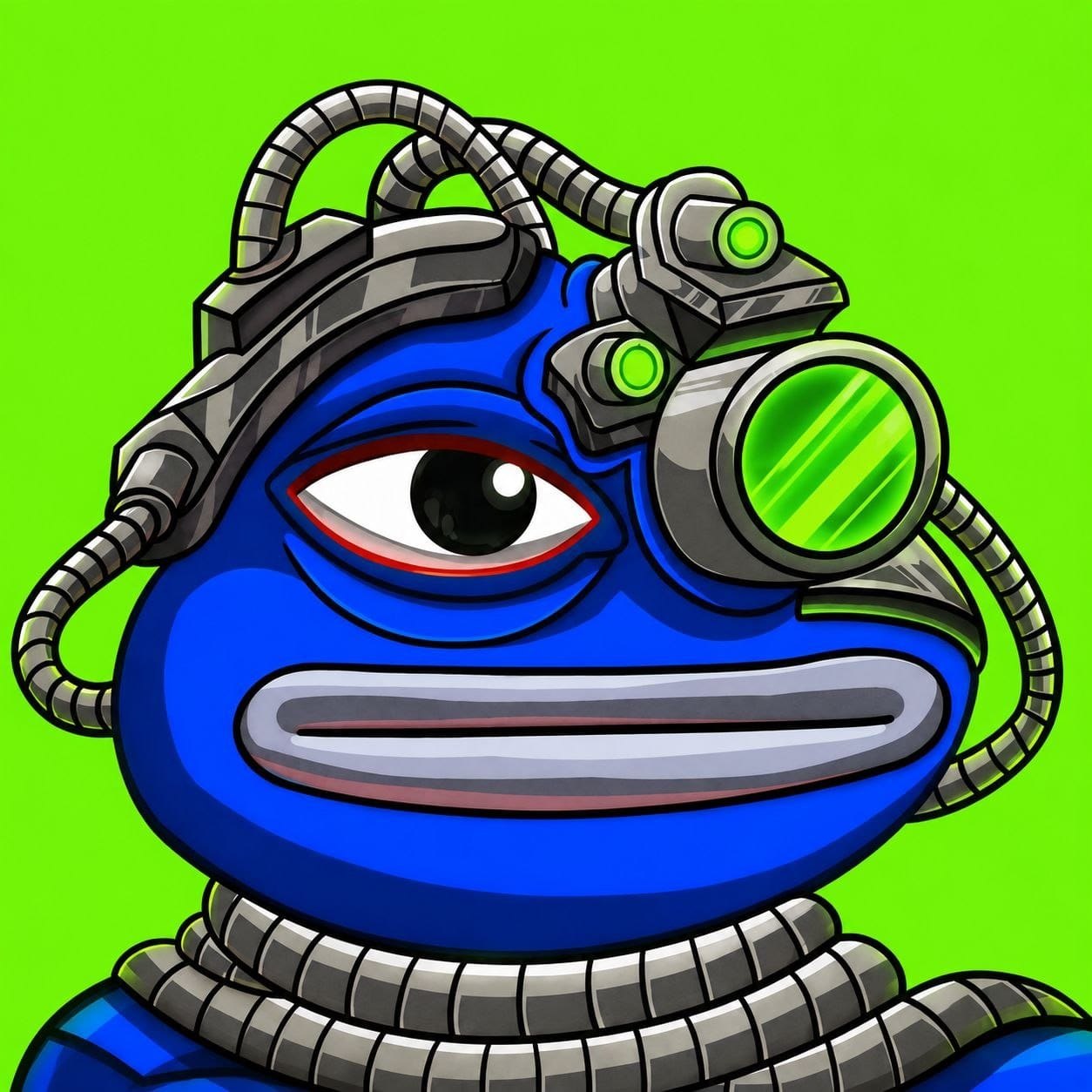 Forg official cyborg frog logo